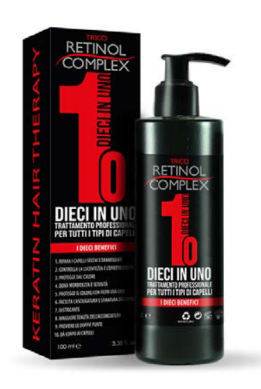 RETINOL COMPLEX DIECI IN UNO TRATTAMENTO PROFESSIONALE CAPELLI 10 BENEFICI 100ML