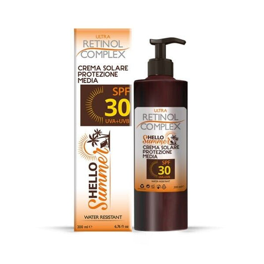 Retinol Complex Crema Solare Protezione Media SPF 30 UVA + UVB Water Resistant