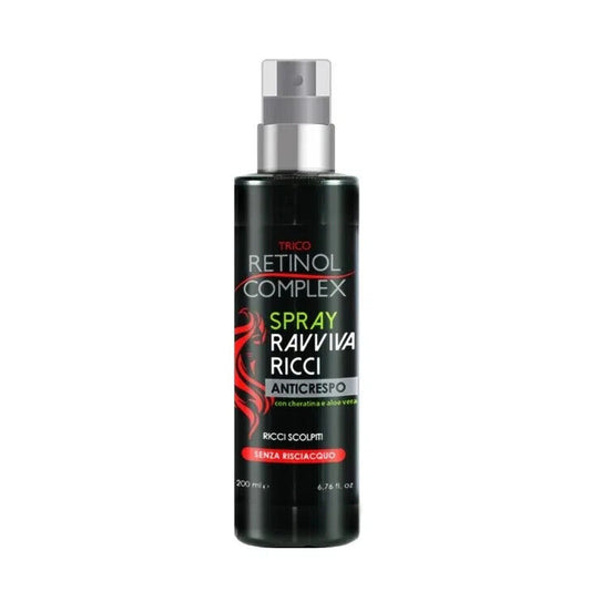 TRICO RETINOL COMPLEX SPRAY RAVVIVA RICCI PER CAPELLI 200 ML SENZA RISCIACQUO.