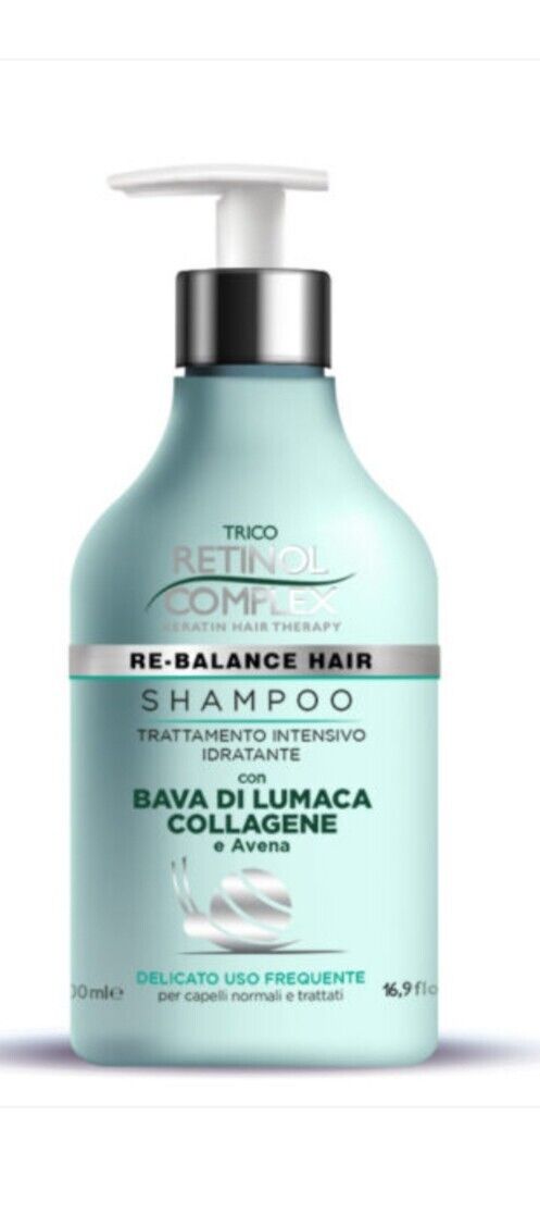 Shampoo Retinol Complex Bava Di Lumaca Collagene Idratante Capelli Professionale