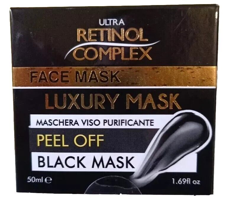 RETINOL COMPLEX LUXURY MASK MASCHERA VISO PURIFICANTE BLACK MASK PEEL OFF 50ML