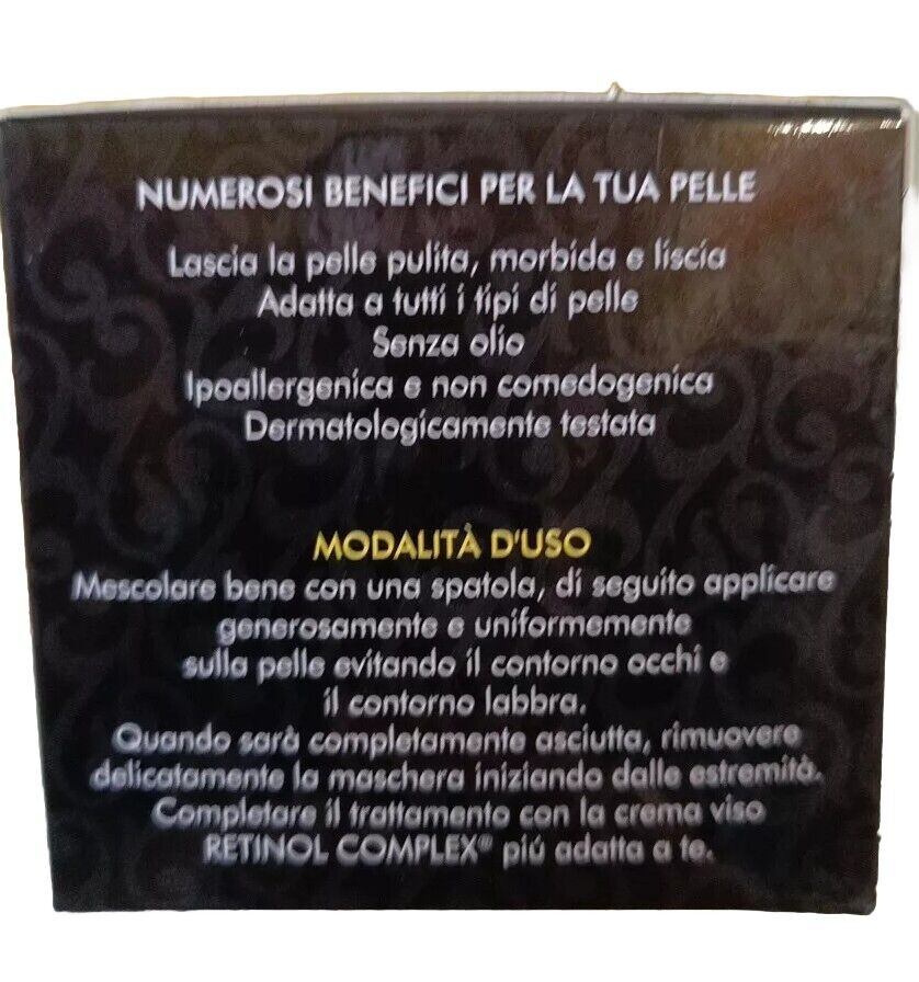 RETINOL COMPLEX LUXURY MASK MASCHERA VISO PURIFICANTE BLACK MASK PEEL OFF 50ML