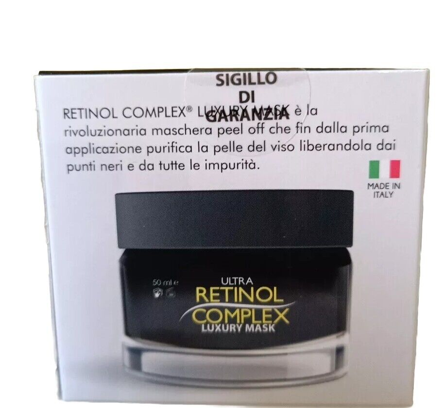 RETINOL COMPLEX LUXURY MASK MASCHERA VISO PURIFICANTE BLACK MASK PEEL OFF 50ML