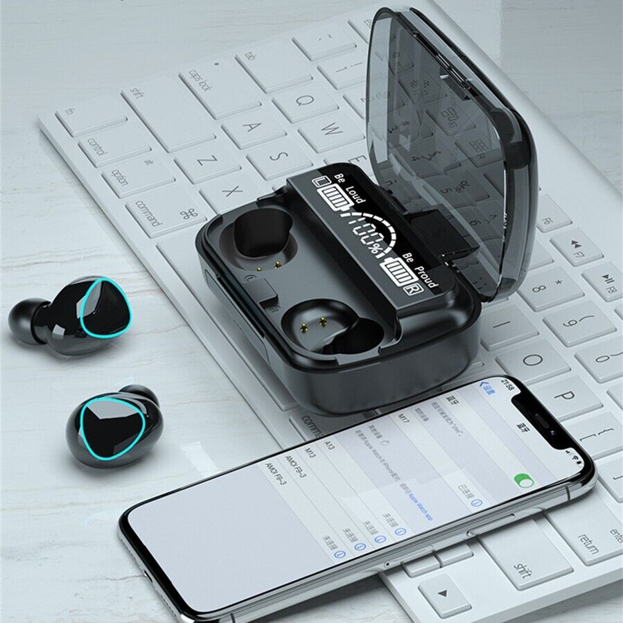 CUFFIE BLUETOOTH M10 V5.3 VERSIONE TOUCH ULTRA SMALL AURICOLARI WIRELESS